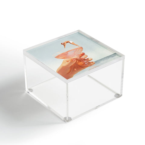 Dagmar Pels Sip And Dive Cocktail Collage Acrylic Box