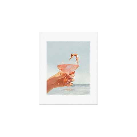Dagmar Pels Sip And Dive Cocktail Collage Art Print