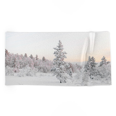 Dagmar Pels Snow Landscape Winter Wonderland Beach Towel