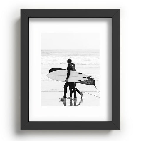 Dagmar Pels Surfer Couple Cool BW Surf Recessed Framing Rectangle