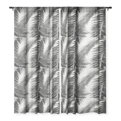 Dagmar Pels Tropical Palms Shadow Sheer Window Curtain