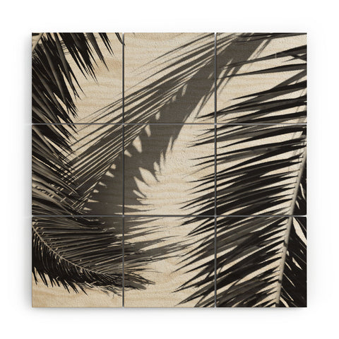Dagmar Pels Tropical Palms Shadow Wood Wall Mural