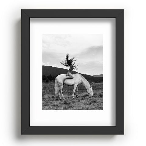 Dagmar Pels Wild Horse Girl Black Recessed Framing Rectangle