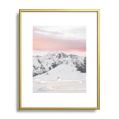 Dagmar Pels Winter landscape in Lapland Metal Framed Art Print