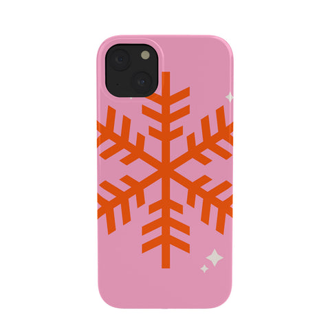 Daily Regina Designs Christmas Print Snowflake Pink Phone Case