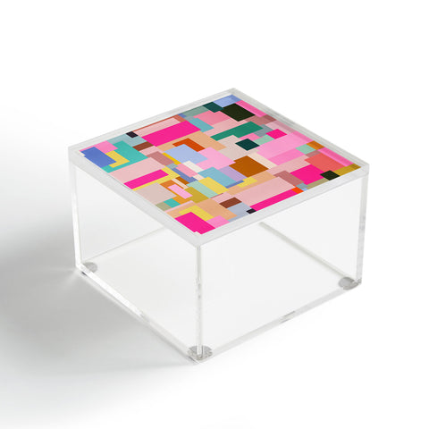 Daily Regina Designs Color Block Print Mid Century Acrylic Box
