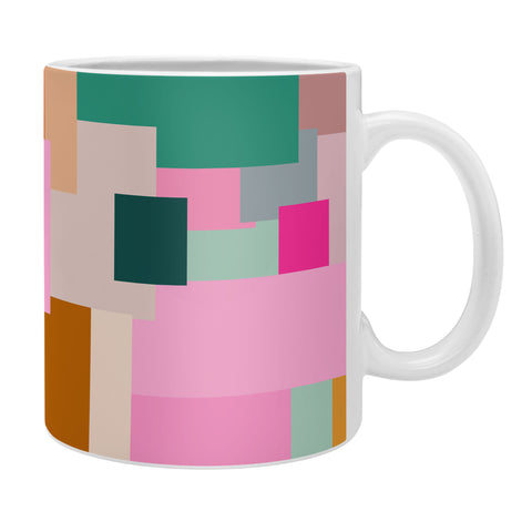 Daily Regina Designs Color Block Print Mid Century Coffee Mug