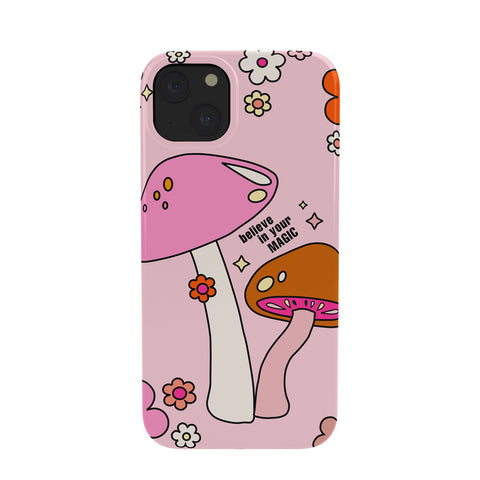 Daily Regina Designs Colorful Mushrooms And Flowers Phone Case