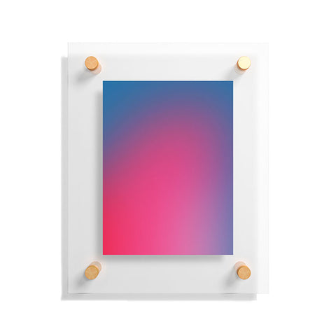 Daily Regina Designs Glowy Blue And Pink Gradient Floating Acrylic Print
