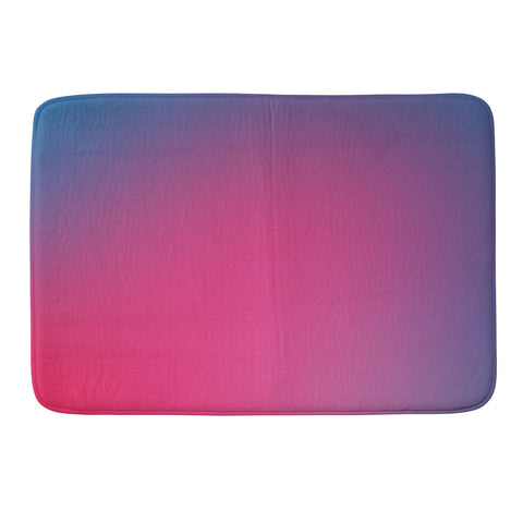 Daily Regina Designs Glowy Blue And Pink Gradient Memory Foam Bath Mat