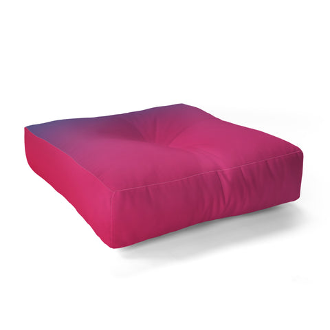 Daily Regina Designs Glowy Blue And Pink Gradient Floor Pillow Square