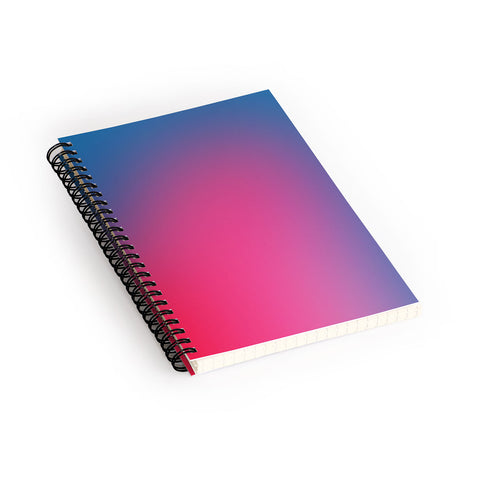 Daily Regina Designs Glowy Blue And Pink Gradient Spiral Notebook