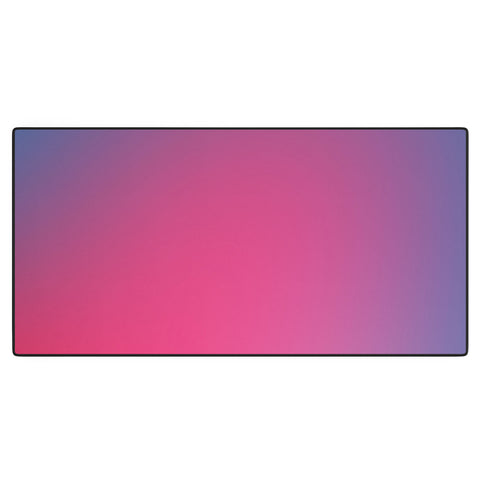 Daily Regina Designs Glowy Blue And Pink Gradient Desk Mat