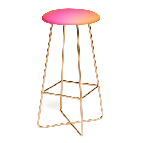 Daily Regina Designs Glowy Orange And Pink Gradient Bar Stool