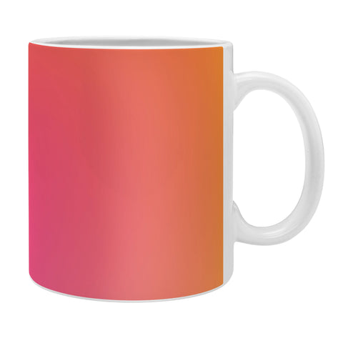 Daily Regina Designs Glowy Orange And Pink Gradient Coffee Mug
