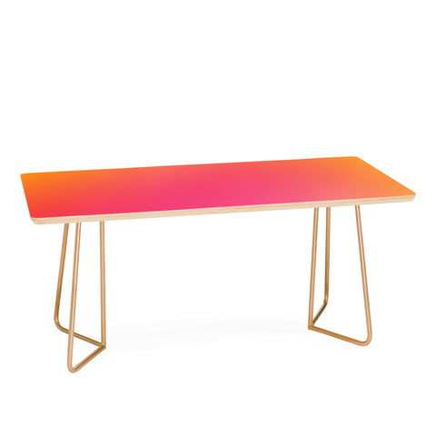 Daily Regina Designs Glowy Orange And Pink Gradient Coffee Table