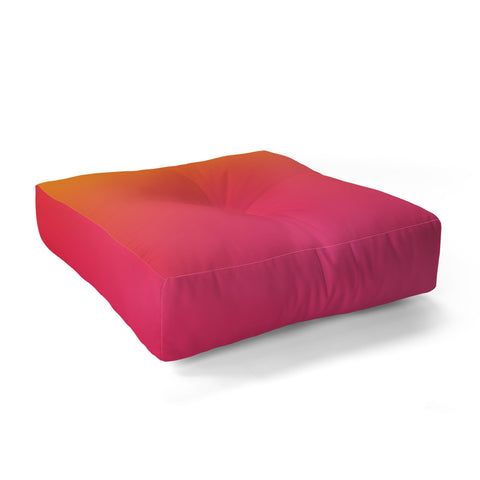 Daily Regina Designs Glowy Orange And Pink Gradient Floor Pillow Square
