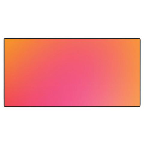 Daily Regina Designs Glowy Orange And Pink Gradient Desk Mat