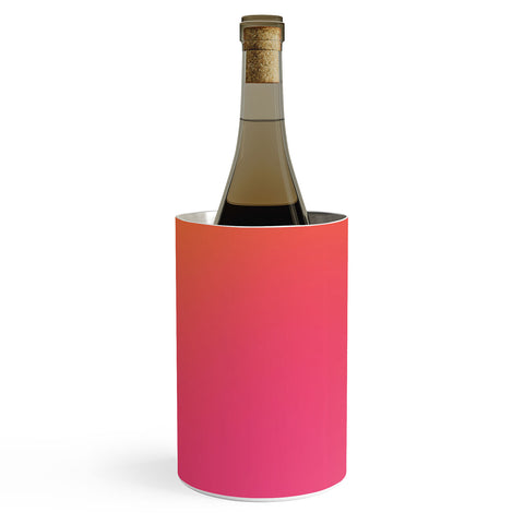 Daily Regina Designs Glowy Orange And Pink Gradient Wine Chiller