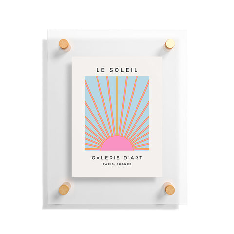 Daily Regina Designs Le Soleil 02 Abstract Retro Floating Acrylic Print