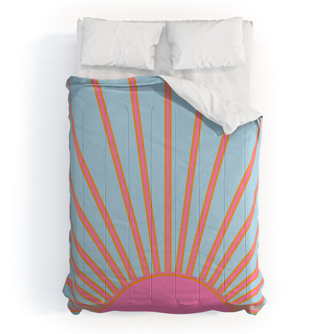 Daily Regina Designs Le Soleil 02 Abstract Retro Comforter