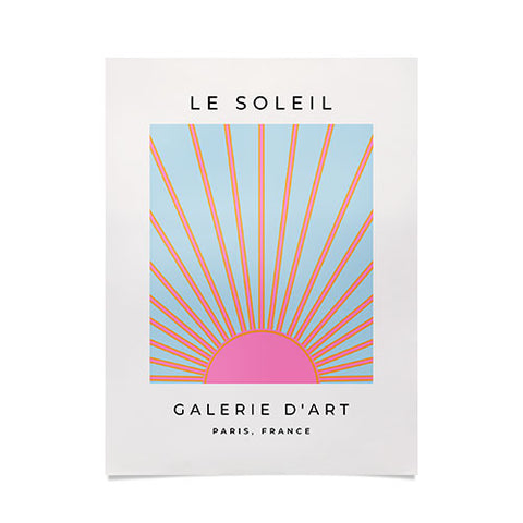 Daily Regina Designs Le Soleil 02 Abstract Retro Poster