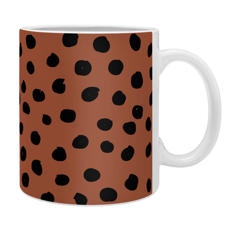 Daily Regina Designs Leopard Print Rust Animal Print Coffee Mug