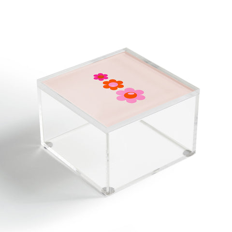 Daily Regina Designs Les Fleurs 01 Abstract Retro Acrylic Box