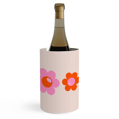 Daily Regina Designs Les Fleurs 01 Abstract Retro Wine Chiller