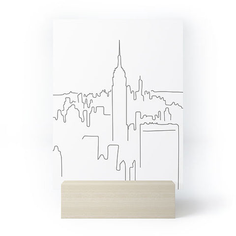 Daily Regina Designs Minimal Line New York City Mini Art Print