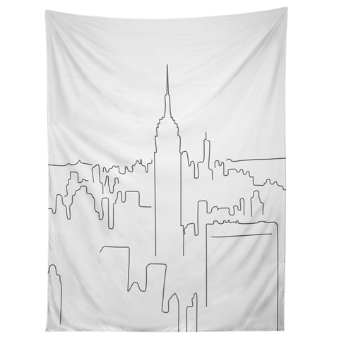 Daily Regina Designs Minimal Line New York City Tapestry
