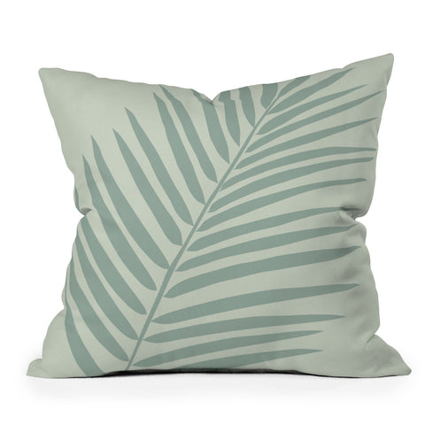 Daily Regina Designs Palm Leaf Sage Outdoor Throw Pillow