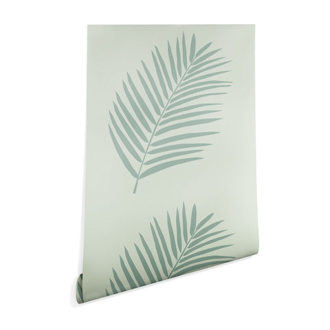 Daily Regina Designs Palm Leaf Sage Wallpaper