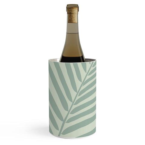 Daily Regina Designs Palm Leaf Sage Wine Chiller
