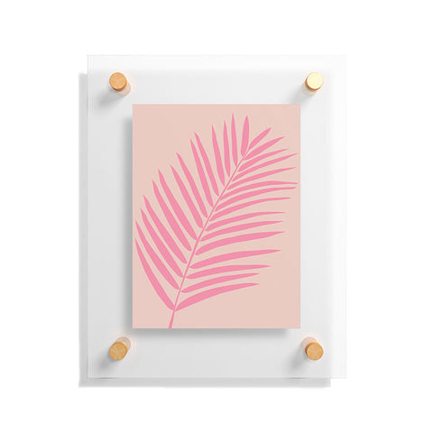 Daily Regina Designs Pink And Blush Palm Leaf Floating Acrylic Print