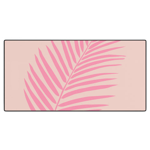 Daily Regina Designs Pink And Blush Palm Leaf Desk Mat