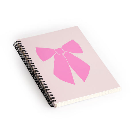 Daily Regina Designs Pink Bow Spiral Notebook
