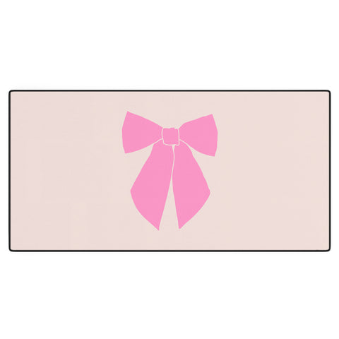 Daily Regina Designs Pink Bow Desk Mat
