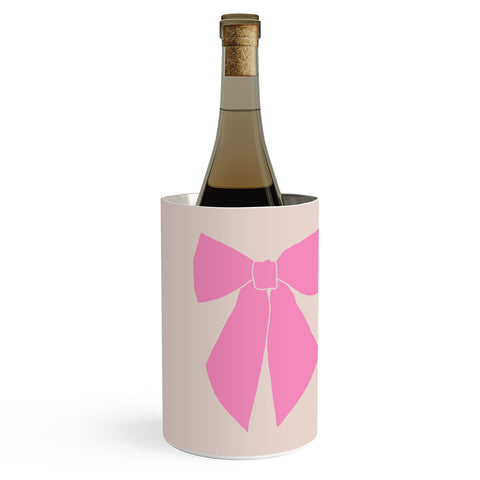 Daily Regina Designs Pink Bow Wine Chiller