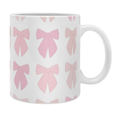 Daily Regina Designs Pink Bows Preppy Coquette Coffee Mug