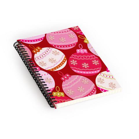 Daily Regina Designs Pink Christmas Decorations Spiral Notebook