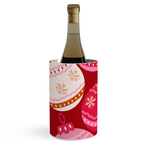 Daily Regina Designs Pink Christmas Decorations Wine Chiller
