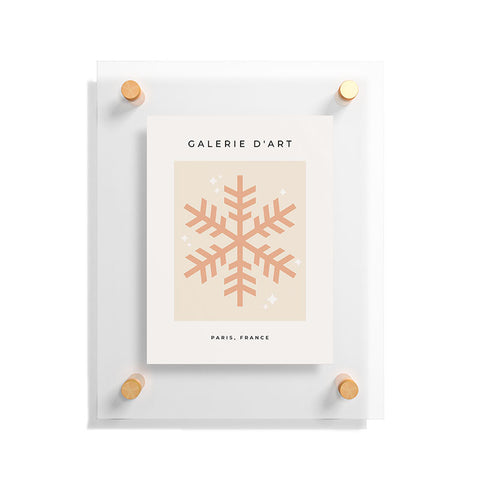 Daily Regina Designs Snowflake Boho Christmas Decor Floating Acrylic Print