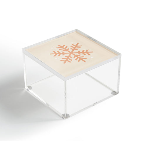 Daily Regina Designs Snowflake Boho Christmas Decor Acrylic Box