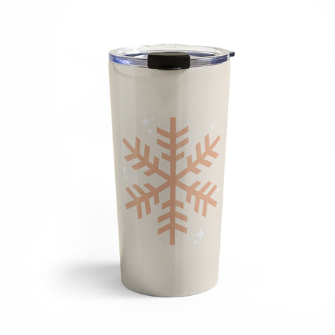 Daily Regina Designs Snowflake Boho Christmas Decor Travel Mug