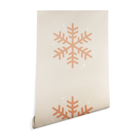 Daily Regina Designs Snowflake Boho Christmas Decor Wallpaper