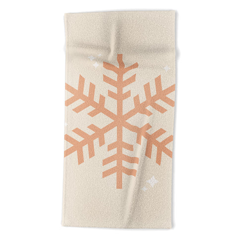 Daily Regina Designs Snowflake Boho Christmas Decor Beach Towel