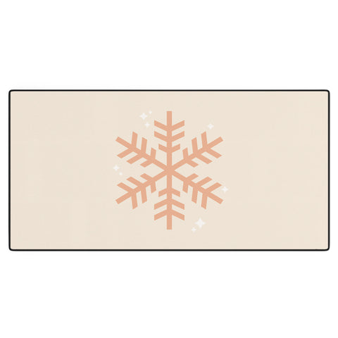 Daily Regina Designs Snowflake Boho Christmas Decor Desk Mat