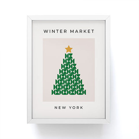 Daily Regina Designs Winter Market 05 Festive Christmas Framed Mini Art Print