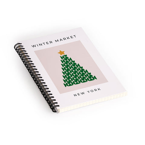 Daily Regina Designs Winter Market 05 Festive Christmas Spiral Notebook